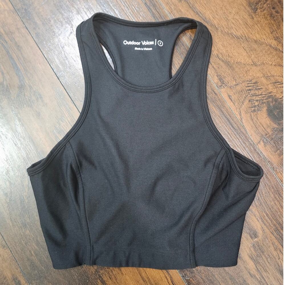 Outdoor Voices Size Small Black Sports Bra